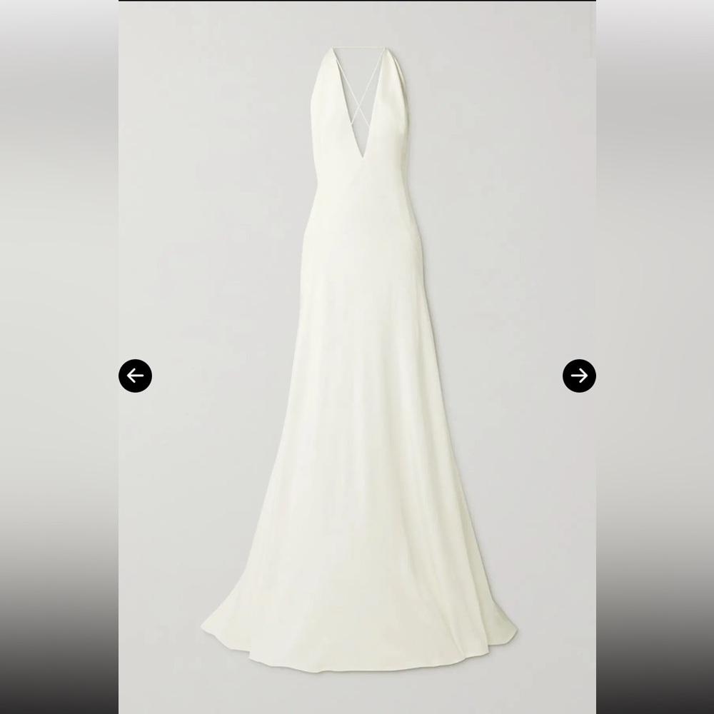 Michael Lo Sordo Alexandra Silk Crepe Gown NWT US 4